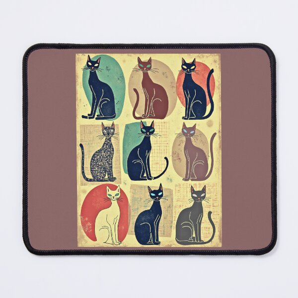 Item preview, Vintage Mid-Century Modern Cats designed and sold by Marymarice.