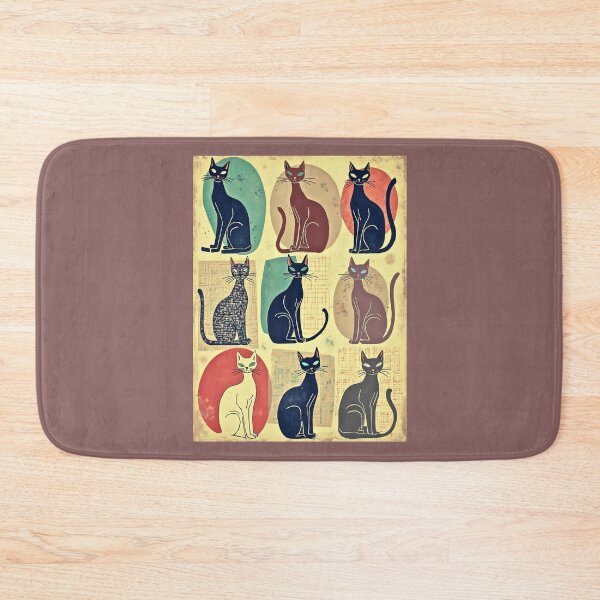 Item preview, Vintage Mid-Century Modern Cats designed and sold by Marymarice.