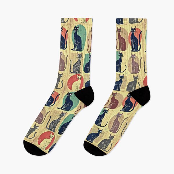 Item preview, Vintage Mid-Century Modern Cats designed and sold by Marymarice.