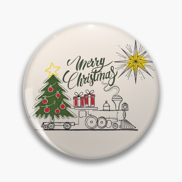 Item preview, Simpe One Line Merry Christmas Tree Presents Christmas Train 2024 Trend Mug designed and sold by The Art of Kkatarynka.