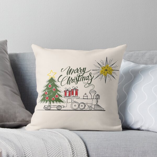 Item preview, Simpe One Line Merry Christmas Tree Presents Christmas Train 2024 Trend Mug designed and sold by The Art of Kkatarynka.