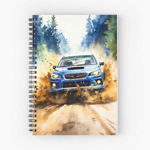 Item preview, Rally Car Kicking Up Dirt On  Forest Trail designed and sold by RevUpDesign.