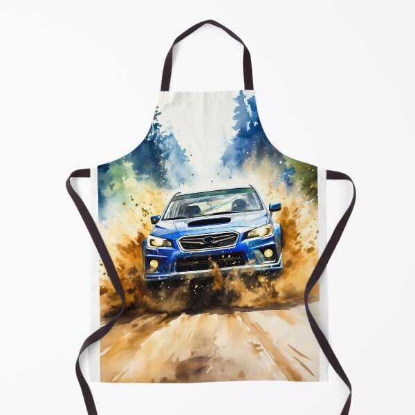 Item preview, Rally Car Kicking Up Dirt On  Forest Trail designed and sold by RevUpDesign.