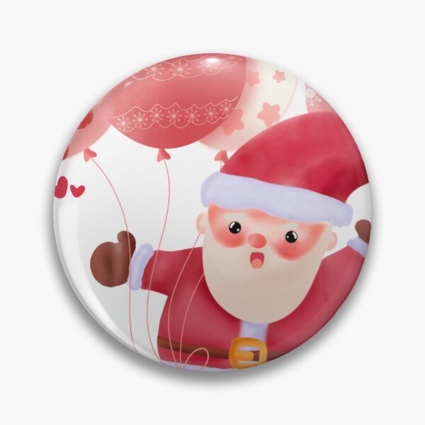 Item preview, Santa with heart and cute balloons designed and sold by Charlie-PUM.