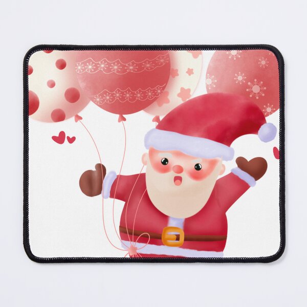 Item preview, Santa with heart and cute balloons designed and sold by Charlie-PUM.