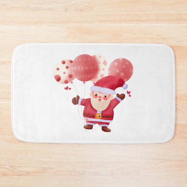 Item preview, Santa with heart and cute balloons designed and sold by Charlie-PUM.
