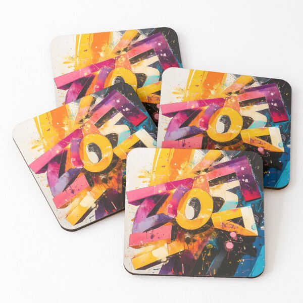 Item preview, Colorful letters images A vivid pattern featuring various shapes, forms, shadows, highlights, and reflections designed and sold by JsKpY.