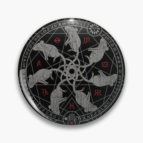 Item preview, Circle of Rats, Occult, Ritual Circle, Alchemy Symbol designed and sold by Proverbial Wisdom Design.