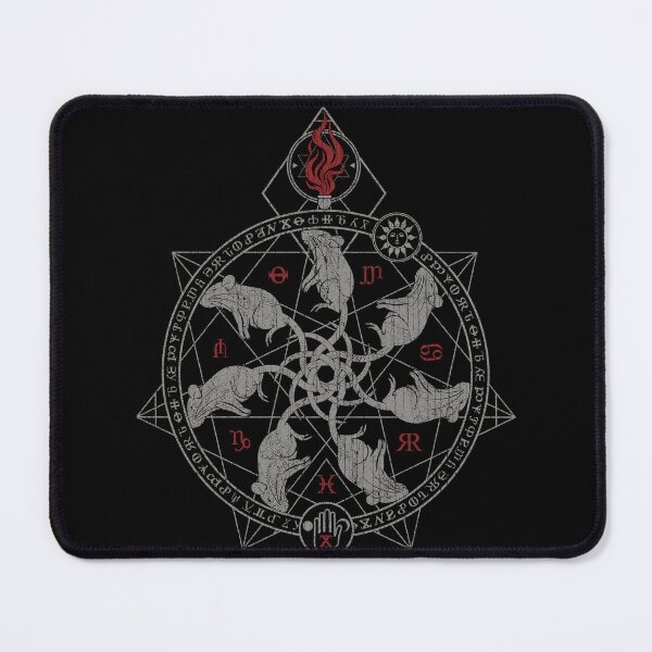 Item preview, Circle of Rats, Occult, Ritual Circle, Alchemy Symbol designed and sold by Proverbial Wisdom Design.