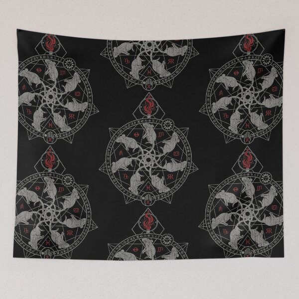 Item preview, Circle of Rats, Occult, Ritual Circle, Alchemy Symbol designed and sold by Proverbial Wisdom Design.