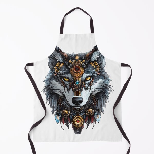 Item preview, Cool Wolf - Decorative Wolf with Ornaments designed and sold by Areebanawab.