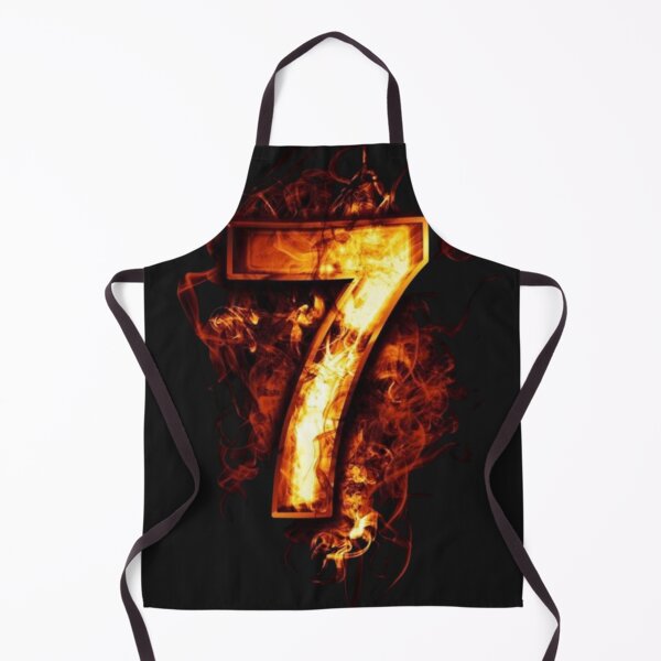 Item preview, Number 7 Graphic Arts in Fire Flame designed and sold by Nahas2020.