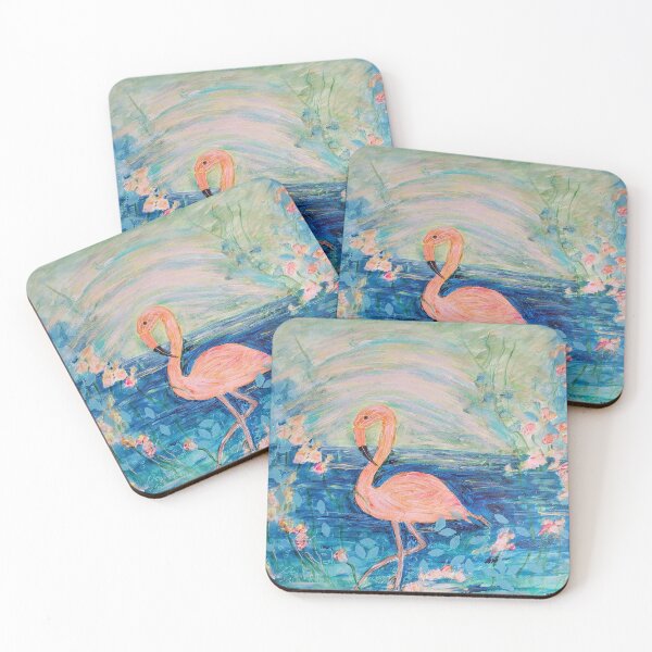 Item preview, Flamingo in the vastness of the Chilean salt desert designed and sold by margikunst.