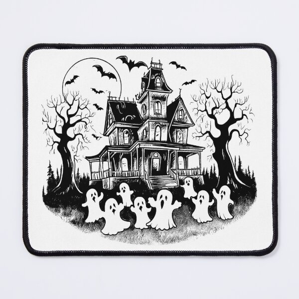 Item preview, Haunted House Line Drawing designed and sold by GeoSketchWear.