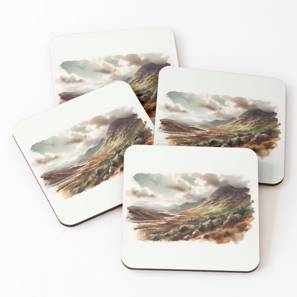 Item preview, Scottish Highlands Watercolour designed and sold by aleloro.