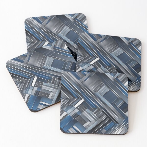 Item preview, Bold blue, white, gray, and black pattern designed and sold by Have Mercy.