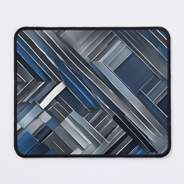 Item preview, Bold blue, white, gray, and black pattern designed and sold by Have Mercy.