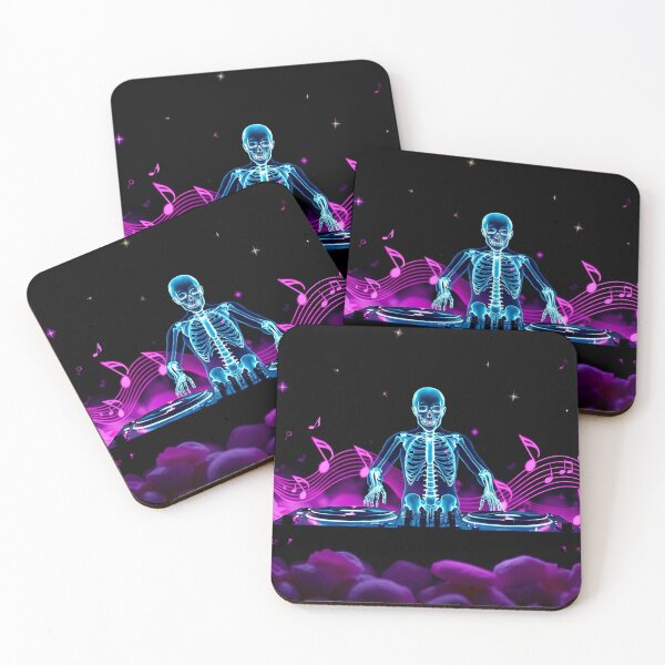 Item preview, Skeleton DJ Club Wall Art Deco Music Notes. designed and sold by HardToFindMerchandise.