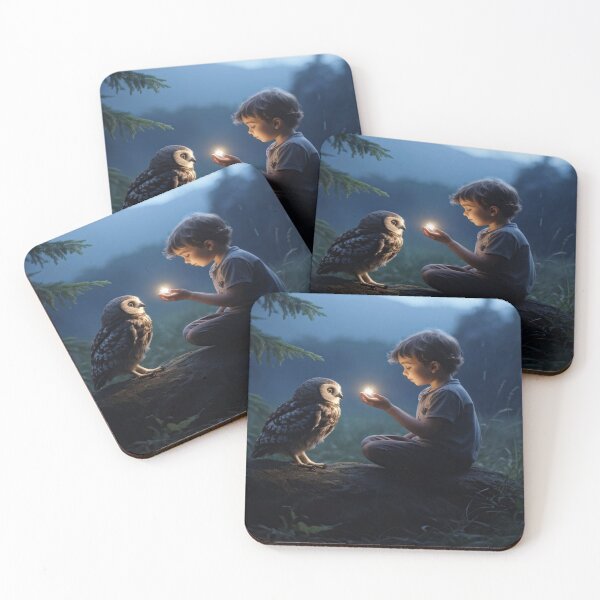 Item preview, Owls and Children designed and sold by Collection de trésors .