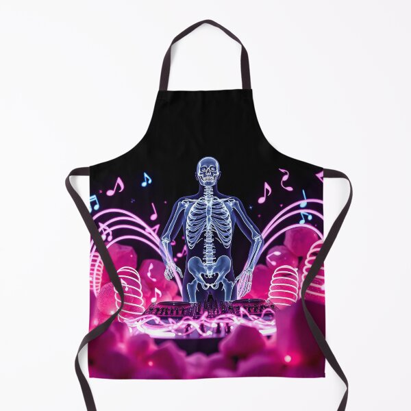 Item preview, Skeleton X-ray Dj on Music decks, turntables designed and sold by HardToFindMerchandise.