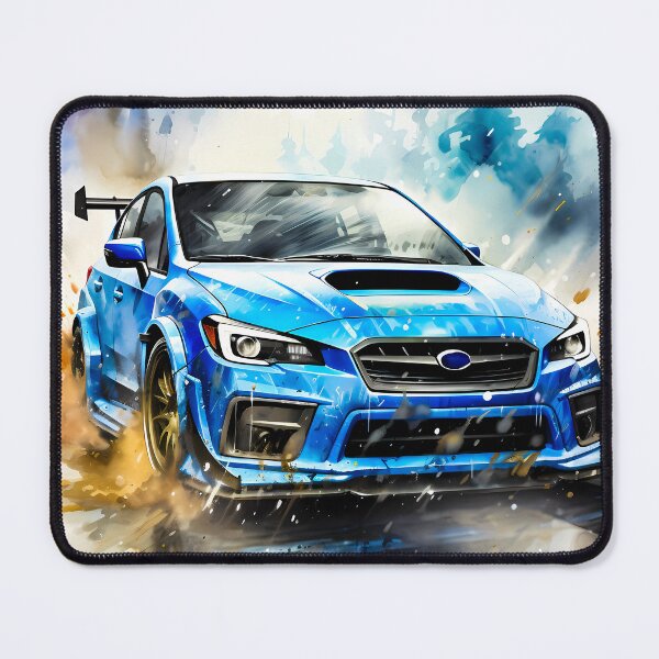 Item preview, Rally Car Speeding Through Forest Watercolor Style designed and sold by RevUpDesign.