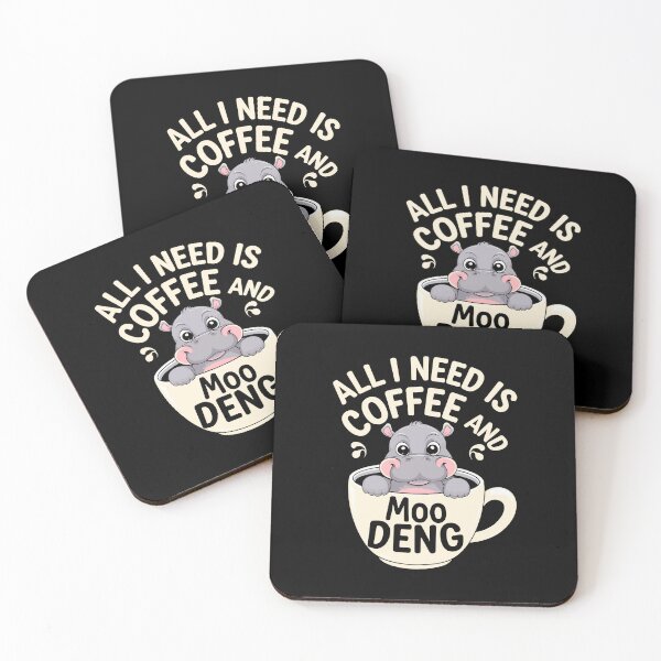 Item preview, Baby Hippo Moo Deng Coffee Thailand Zoo Wildlife Bouncing Pig designed and sold by w1ckerman.