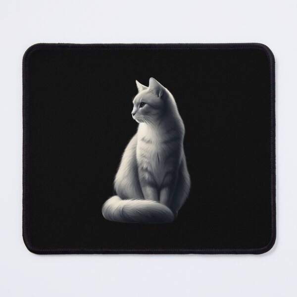 Item preview, Majestic Grey Cat in Serene Pose designed and sold by IllumeInk.