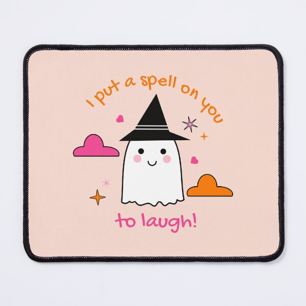 Item preview, I Put a Spell on You to Laugh - Cute Witch Ghost Halloween designed and sold by Tulip Creators .