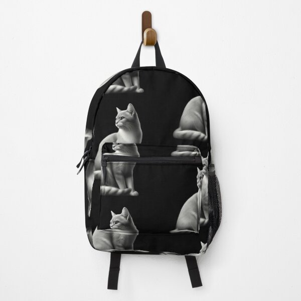 Item preview, Elegant Gray Cat in Detailed Illustration designed and sold by IllumeInk.