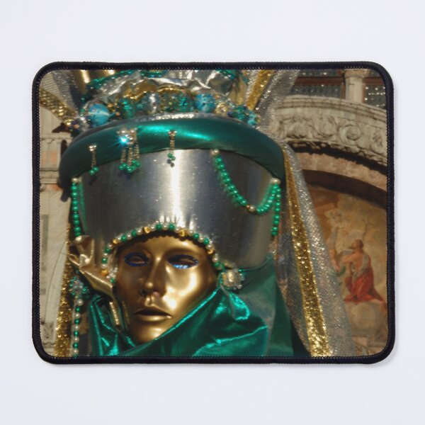 Item preview, Blue and gold Venetian Carnival Mask designed and sold by woolcos.