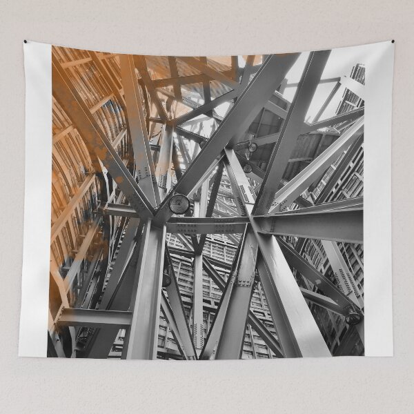 Item preview, Urban Geometry & Splash of Orange Abstract Design designed and sold by RaiyaTees.