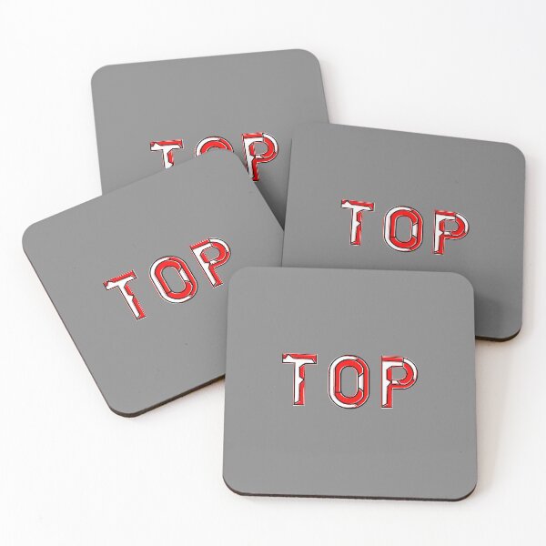 Item preview, Bold Red "Top" Typography Design designed and sold by 4rpixs.
