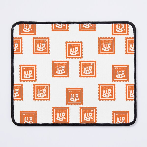 Item preview, Art | Orange & White Stamps | College Painting Monet Major | Drawing History Graduate School Class | Paint Draw 2D Artist Job | University Degree Minor | StampHeed 007 designed and sold by StampHeed.