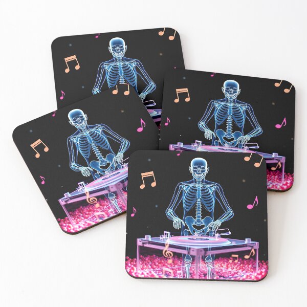 Item preview, Picture Print Decrotive X-ray Photo Digital Image Of a Skeleton Club Dj designed and sold by HardToFindMerchandise.