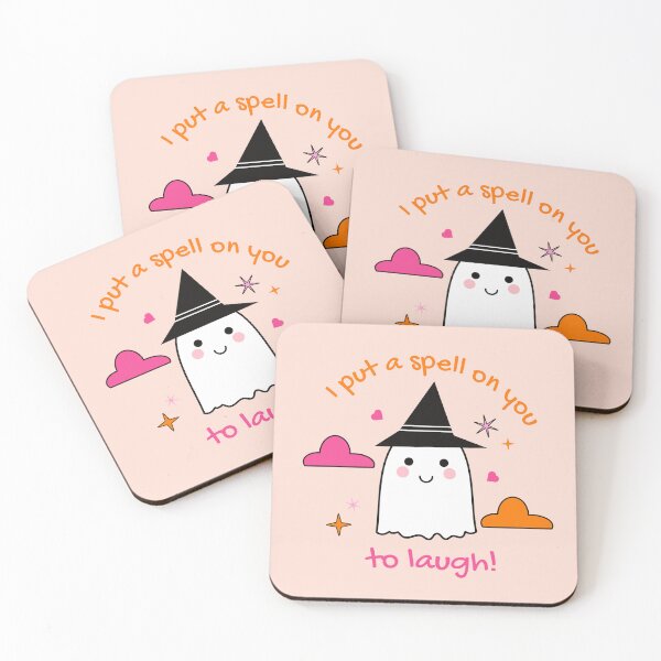 Item preview, I Put a Spell on You to Laugh - Cute Witch Ghost Halloween designed and sold by Tulip Creators .