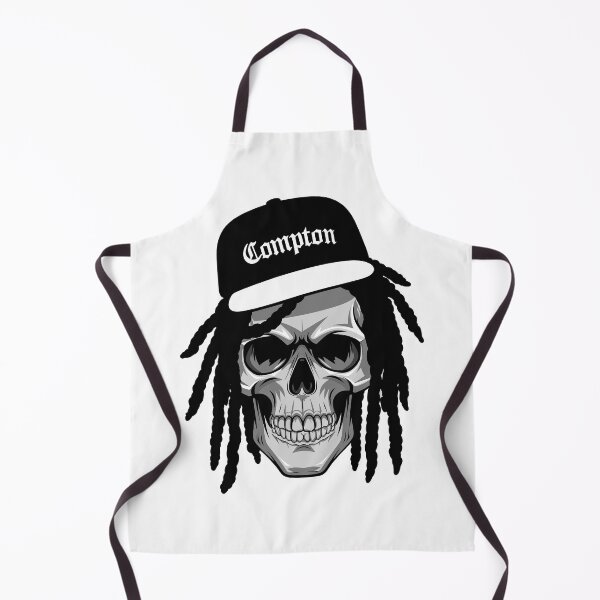 Item preview, Hip-Hop reggae deadlocks afro Skull art with "COMPTON" Beanie designed and sold by paulo silveira.