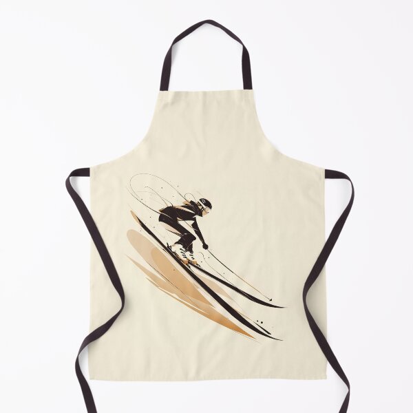 Item preview, Dynamic Ski Jumper in Mid-Air - Minimalist Illustration designed and sold by Windy-market.