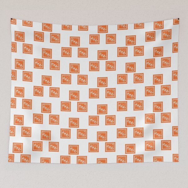 Item preview, ASL | Orange & White Stamps | College American Sign Language Major | Deaf Communication Graduate School Class | Interpreter Job | University Degree Minor | StampHeed 007 designed and sold by StampHeed.