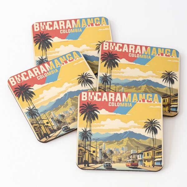Item preview, Bucaramanga Colombia Retro Vintage Poster Tourism  designed and sold by TravelersGems.