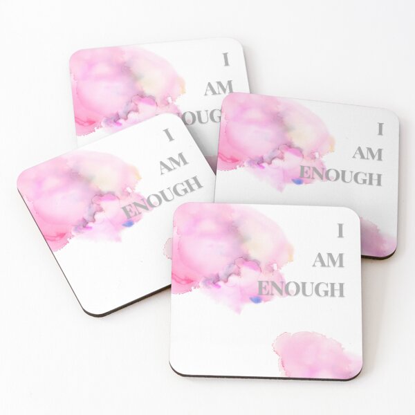 Item preview, "I Am Enough" Watercolour Print Design designed and sold by RaiyaTees.