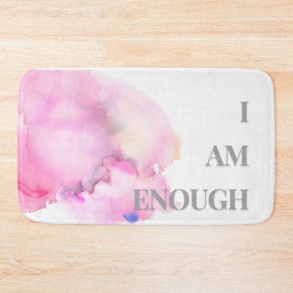 Item preview, "I Am Enough" Watercolour Print Design designed and sold by RaiyaTees.