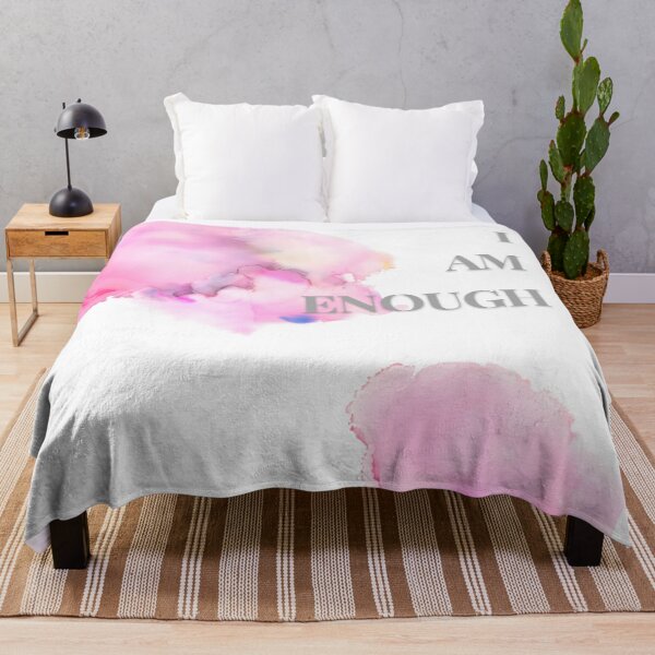 Item preview, "I Am Enough" Watercolour Print Design designed and sold by RaiyaTees.