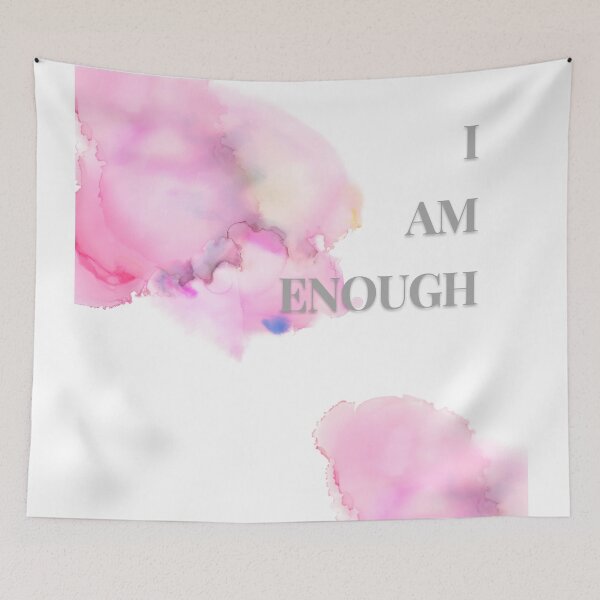 Item preview, "I Am Enough" Watercolour Print Design designed and sold by RaiyaTees.