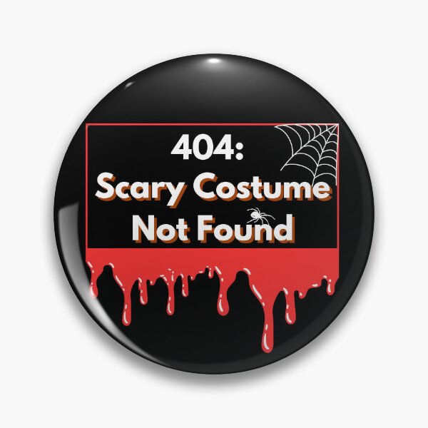 Item preview, 404 Error: Scary Costume Not Found Halloween Tee design for Geeks and Programmers designed and sold by mARTaCreation.