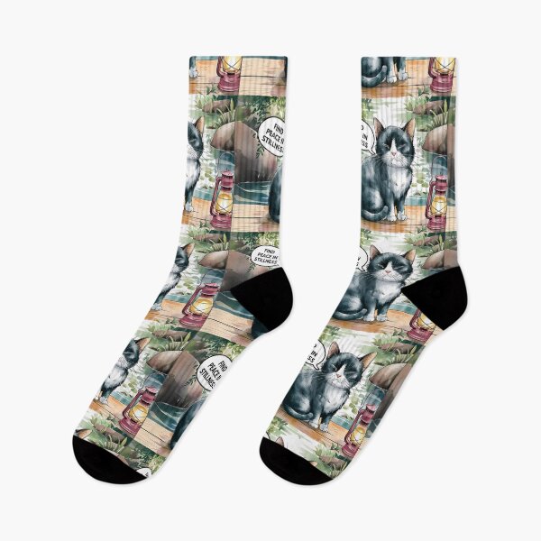 Artikelvorschau, Schwarze und weiße Katze mit Laterne Kunst entworfen und verkauft von Dshoppin.