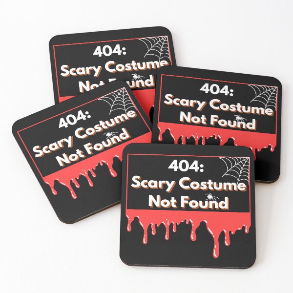 Item preview, 404 Error: Scary Costume Not Found Halloween Tee design for Geeks and Programmers designed and sold by mARTaCreation.
