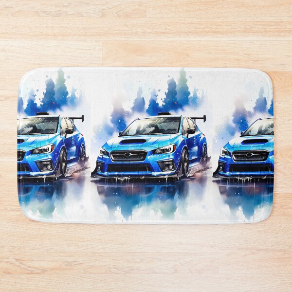 Item preview, Watercolor Aggressive Rally Car In Wet Track designed and sold by RevUpDesign.