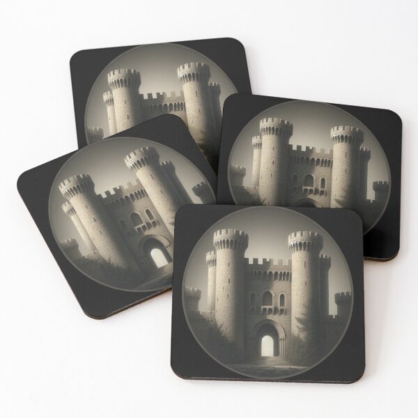 Item preview,  Majestic Medieval Castle Fortress designed and sold by IllumeInk.