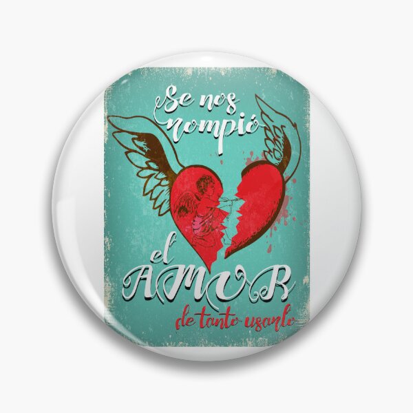 Item preview, Our love broke from overuse Blue Background designed and sold by JmB Folkloricas.