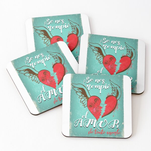 Item preview, Our love broke from overuse Blue Background designed and sold by JmB Folkloricas.
